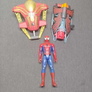 Marvel Spider-Man Titan Hero Action Figure 12” Hasbro Web Gear Armor Accessory